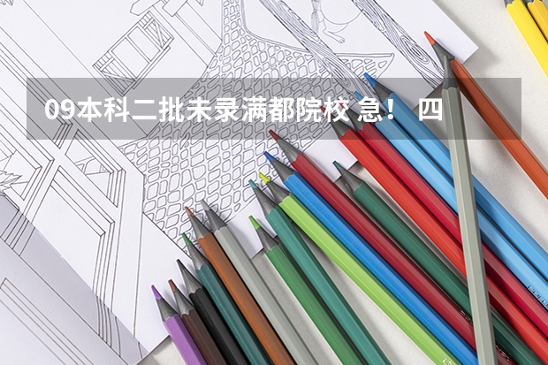 09本科二批未录满都院校 急! 四川高考志愿批次设置及志愿填报注意事项