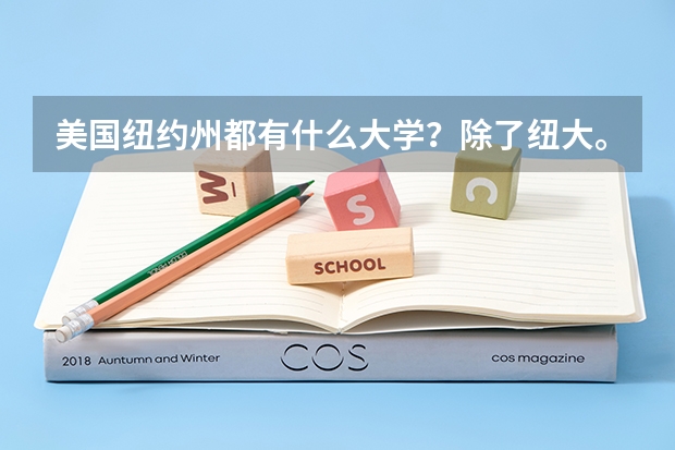 美国纽约州都有什么大学？除了纽大。
