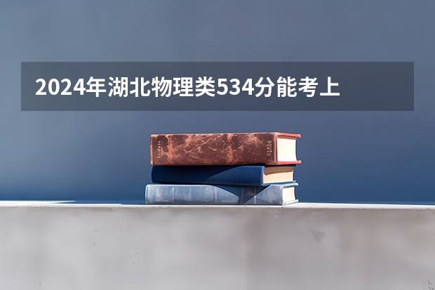 2024年湖北物理类534分能考上什么大学？