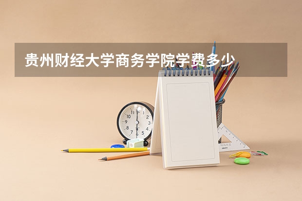 贵州财经大学商务学院学费多少