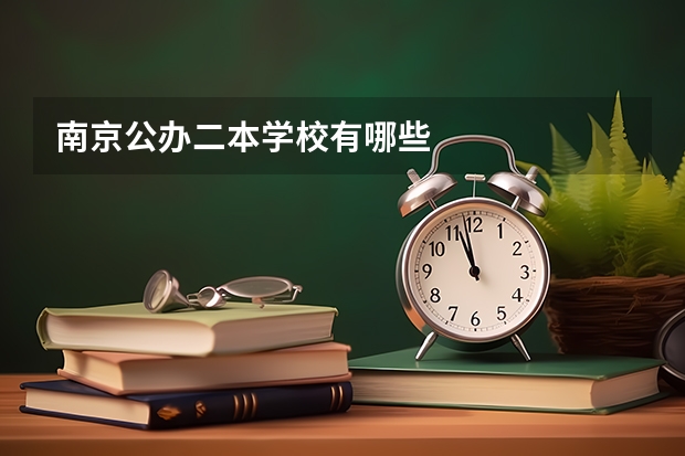 南京公办二本学校有哪些