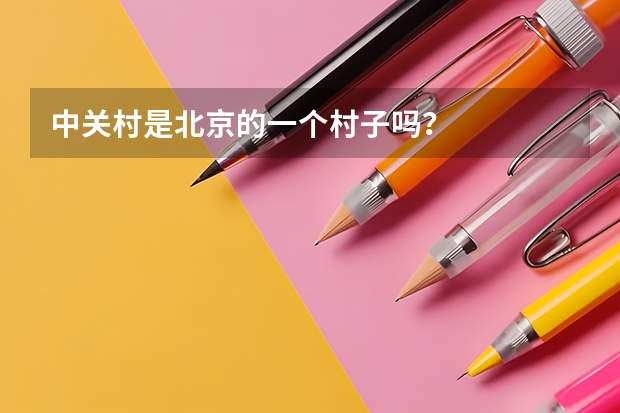 中关村是北京的一个村子吗？