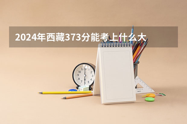2024年西藏373分能考上什么大学？