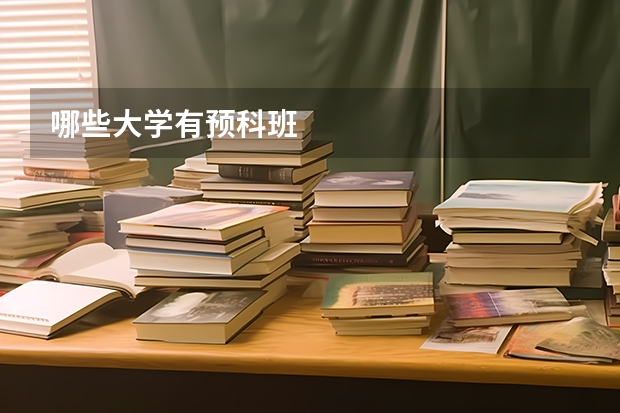 哪些大学有预科班