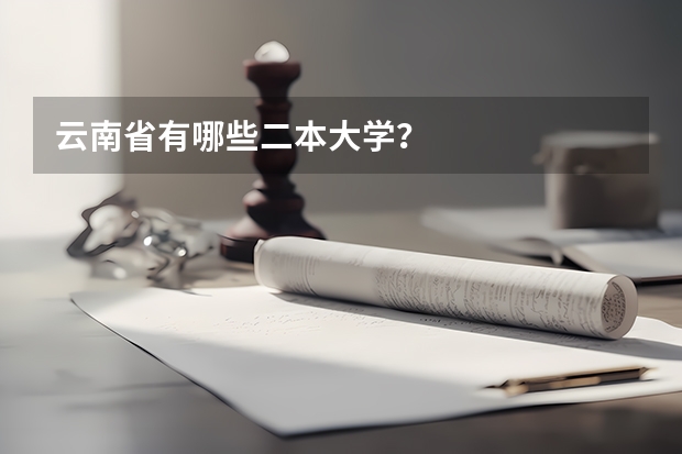 云南省有哪些二本大学？