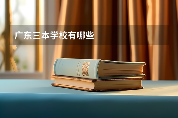 广东三本学校有哪些