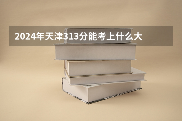 2024年天津313分能考上什么大学？