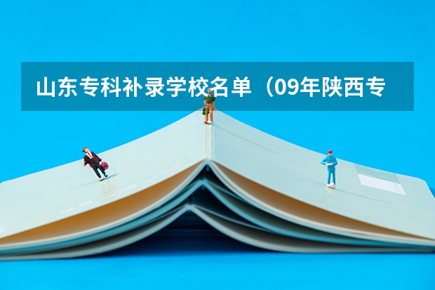 山东专科补录学校名单（09年陕西专科补录的学校会不会很少）