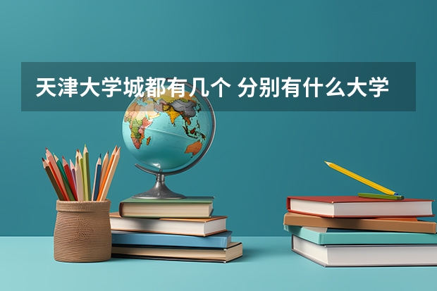 天津大学城都有几个 分别有什么大学 二本 三本的可以上么