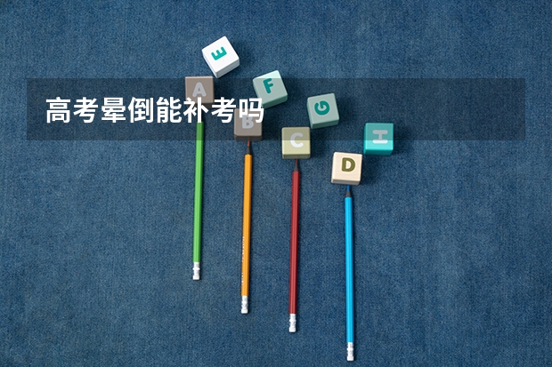 高考晕倒能补考吗