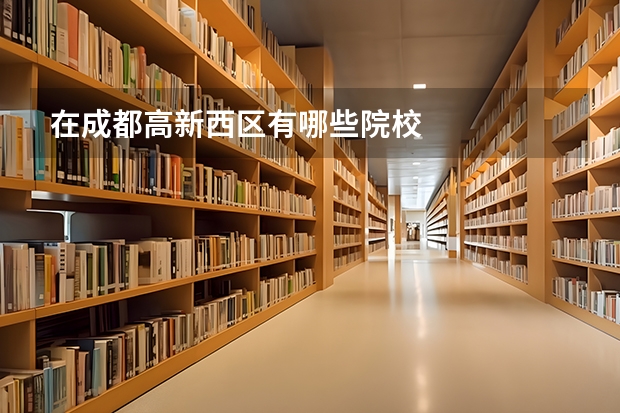 在成都高新西区有哪些院校