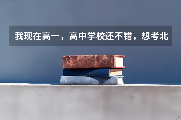 我现在高一，高中学校还不错，想考北大，问问意见什么的？