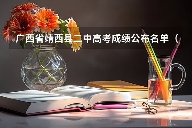 广西省靖西县二中高考成绩公布名单（广西高考录取结果查询登录网址入口）