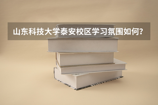 山东科技大学泰安校区学习氛围如何？