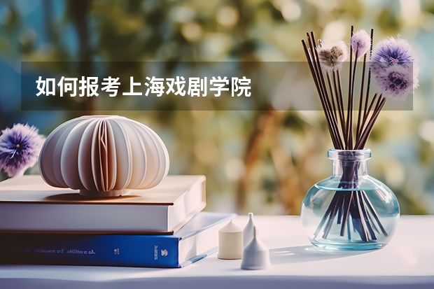 如何报考上海戏剧学院