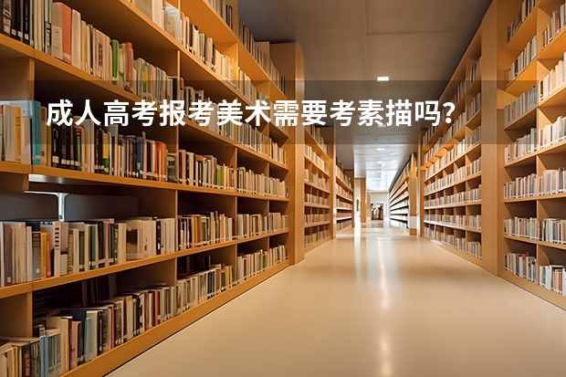 成人高考报考美术需要考素描吗？
