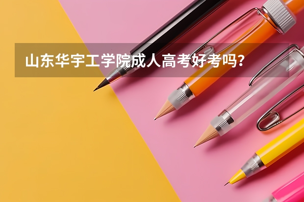 山东华宇工学院成人高考好考吗？
