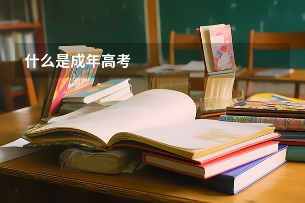 什么是成年高考
