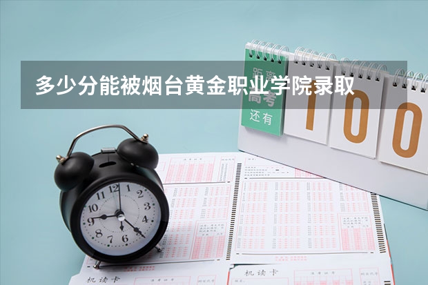 多少分能被烟台黄金职业学院录取
