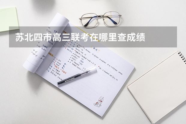 苏北四市高三联考在哪里查成绩