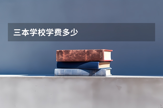 三本学校学费多少