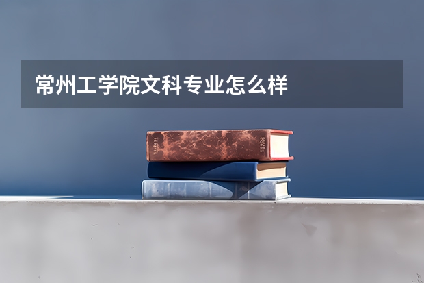 常州工学院文科专业怎么样
