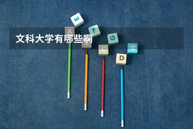 文科大学有哪些啊