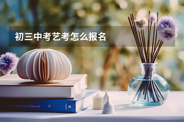 初三中考艺考怎么报名