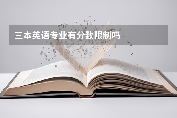 三本英语专业有分数限制吗