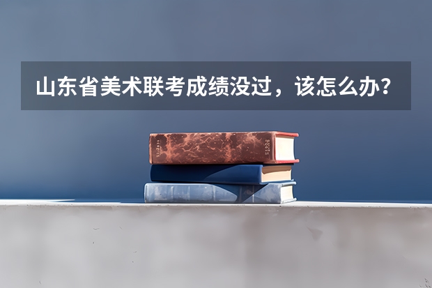 山东省美术联考成绩没过，该怎么办？