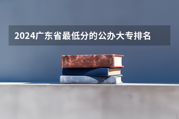 2024广东省最低分的公办大专排名及最低分数线位次 广东轻工职业技术学院分数线