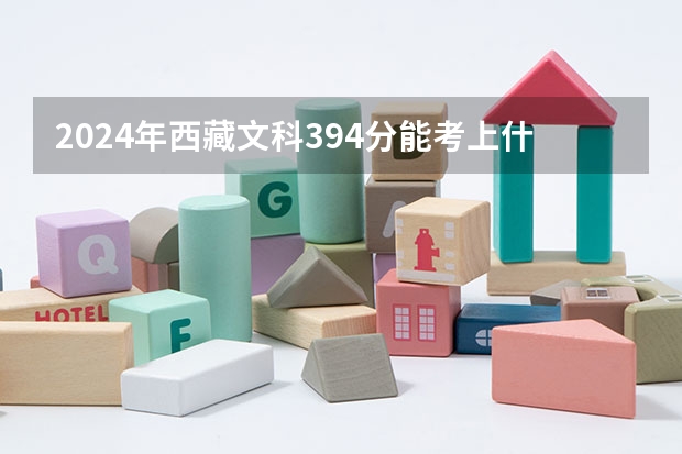 2024年西藏文科394分能考上什么大学？