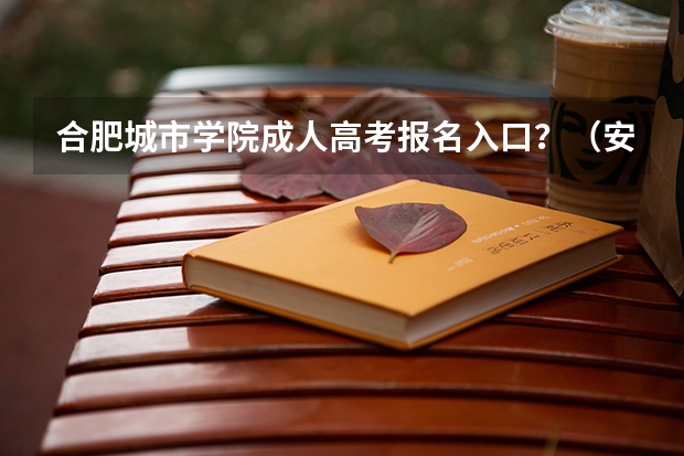 合肥城市学院成人高考报名入口？（安徽师范大学皖江学院成人高考报名入口？）