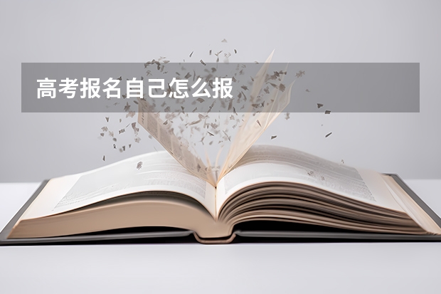 高考报名自己怎么报