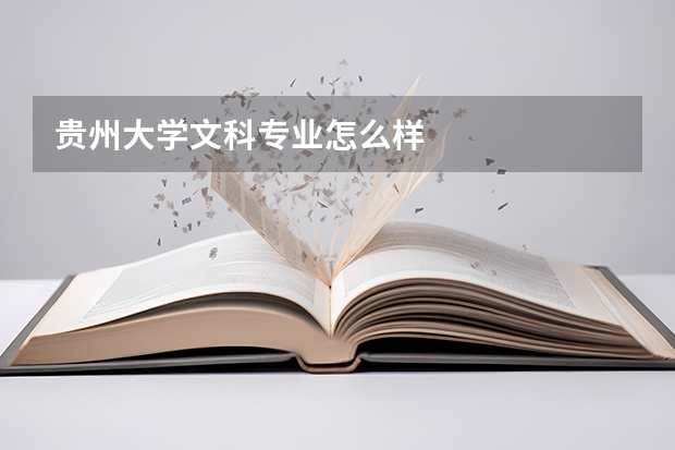 贵州大学文科专业怎么样