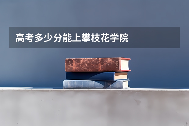 高考多少分能上攀枝花学院