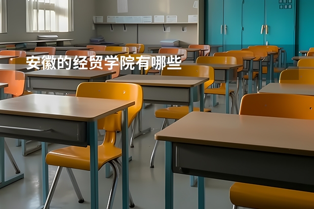 安徽的经贸学院有哪些