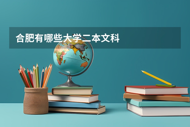 合肥有哪些大学二本文科