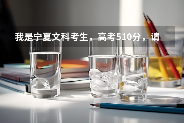 我是宁夏文科考生，高考510分，请问有哪些好一点的学校及专业，谢谢！