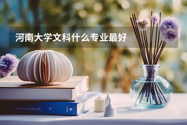 河南大学文科什么专业最好