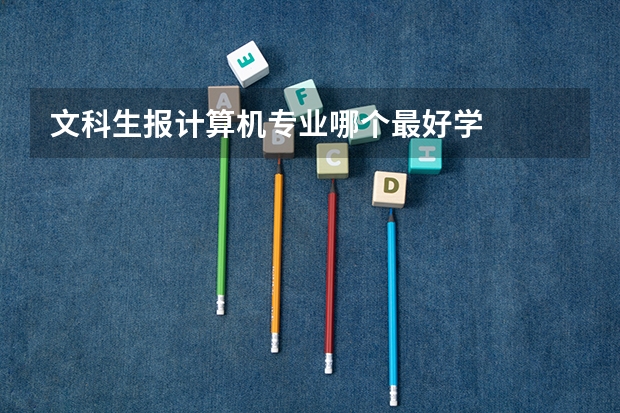 文科生报计算机专业哪个最好学