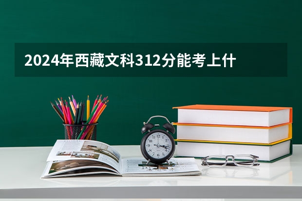 2024年西藏文科312分能考上什么大学？
