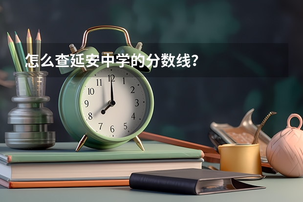 怎么查延安中学的分数线？
