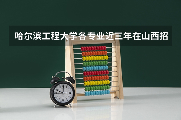 哈尔滨工程大学各专业近三年在山西招生人数 学费多少钱