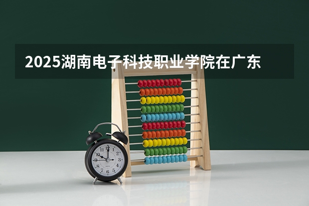 2025湖南电子科技职业学院在广东招生计划人数一览表