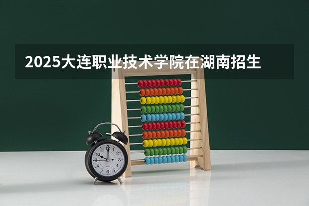 2025大连职业技术学院在湖南招生计划一览表