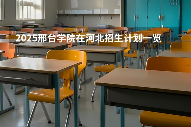 2025邢台学院在河北招生计划一览表