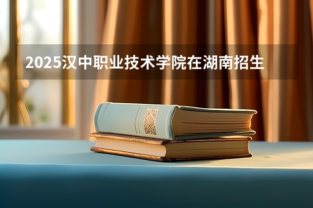 2025汉中职业技术学院在湖南招生计划一览表