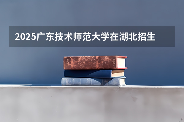 2025广东技术师范大学在湖北招生计划一览表