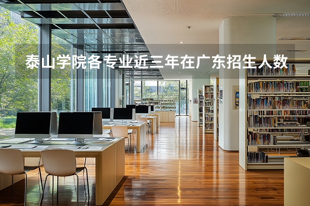 泰山学院各专业近三年在广东招生人数 学费多少钱